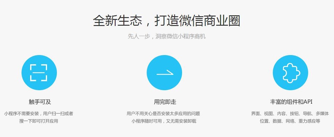 什么是小程序，小程序介紹